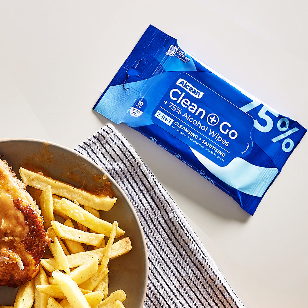 Alcean 75% Classic Alcohol Wipes - 10 Wipes (6 Packs)