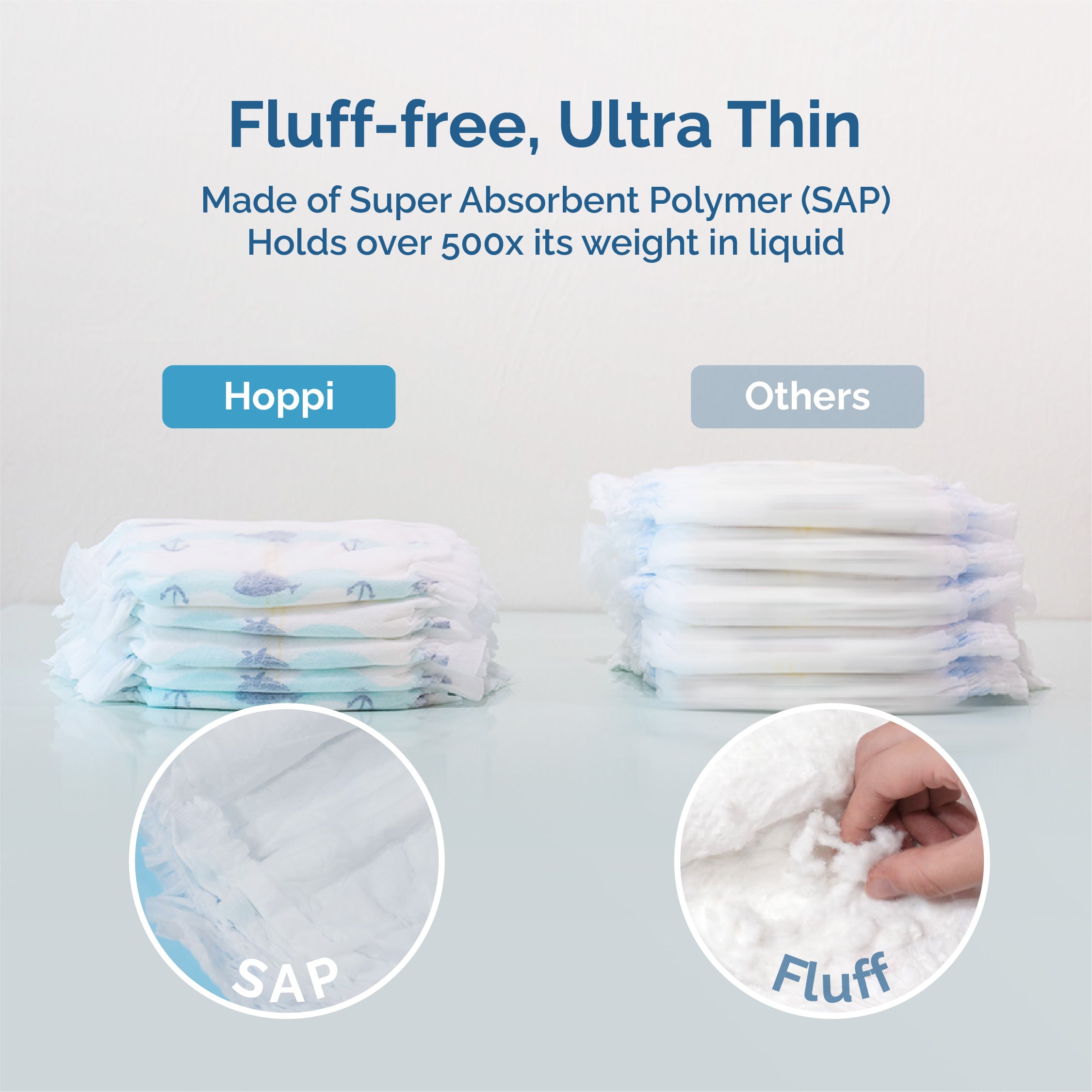 [CARTON DEAL] Hoppi AirDream Diapers 2mm Ultracore Technology