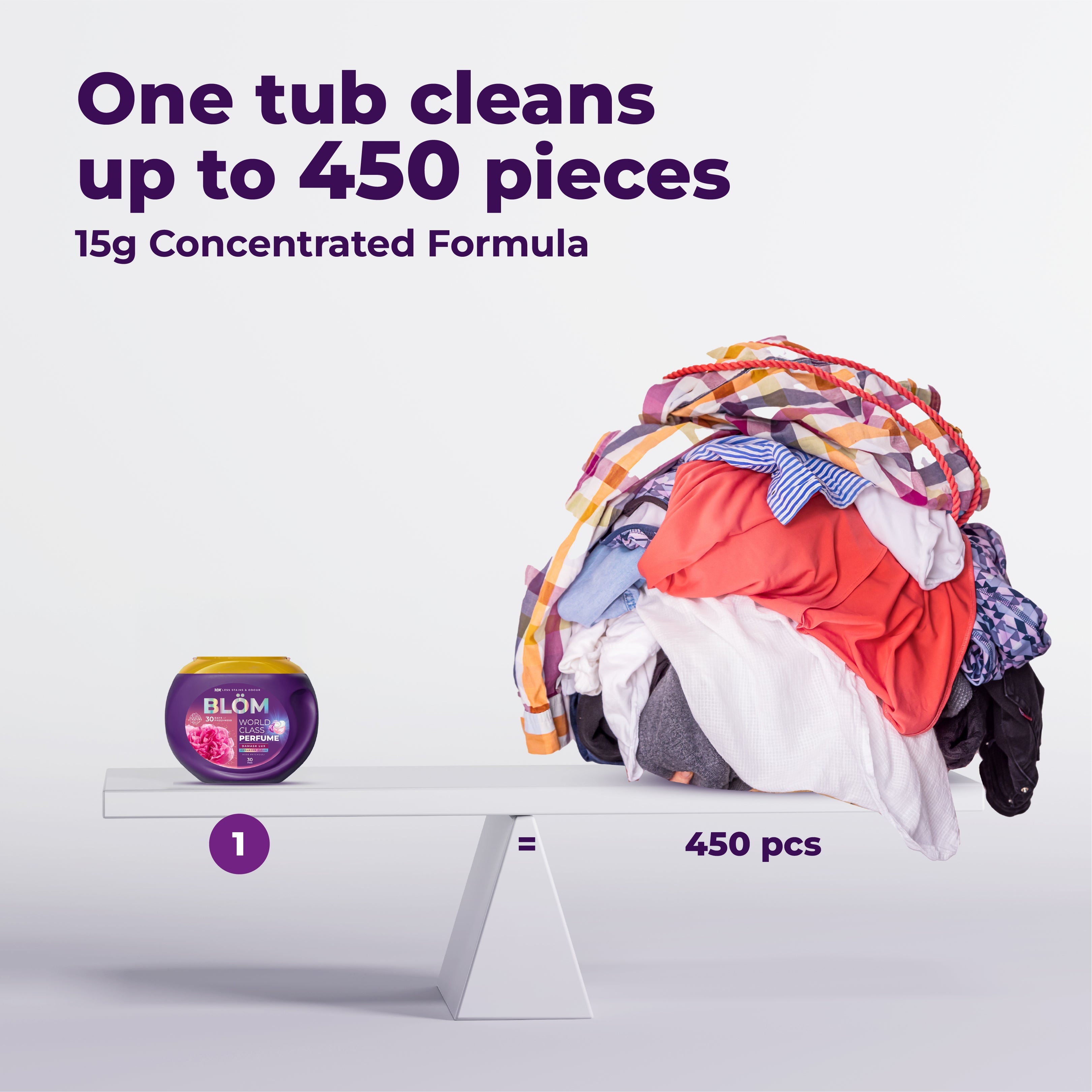 BLÖM Damask Lux 5-in-1 Laundry Pods (30 Pods)