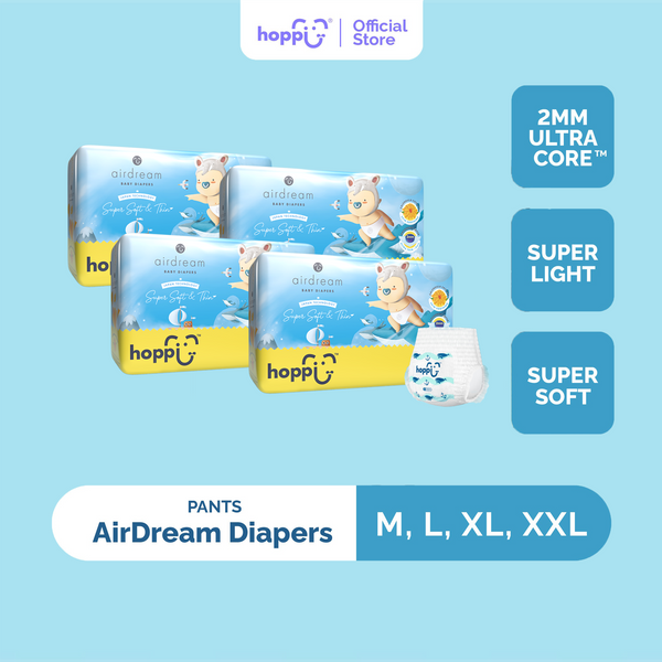 Hoppi AirDream Baby Diaper Pants (Carton of 4)