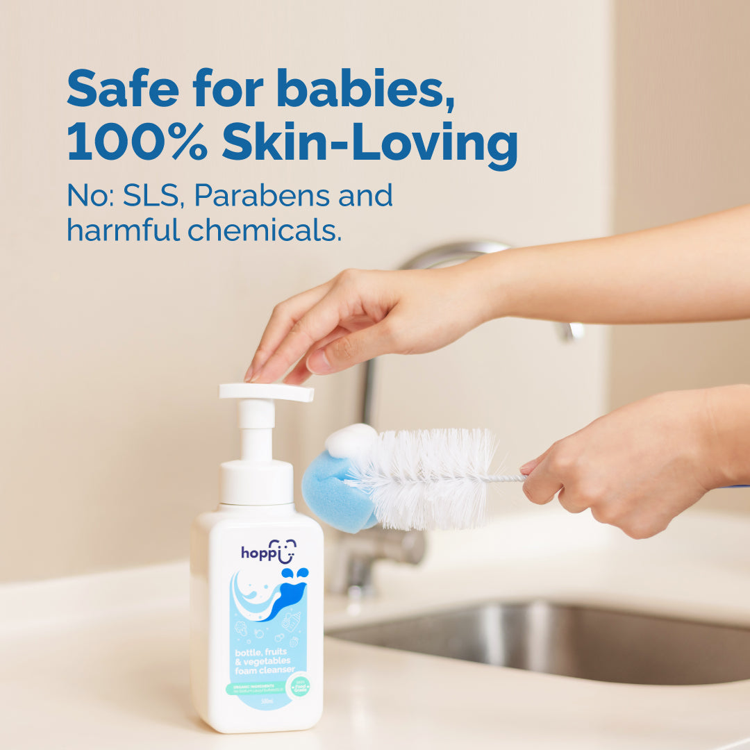 Hoppi Bottle, Fruits & Vegetables Foam Cleanser (500ml)