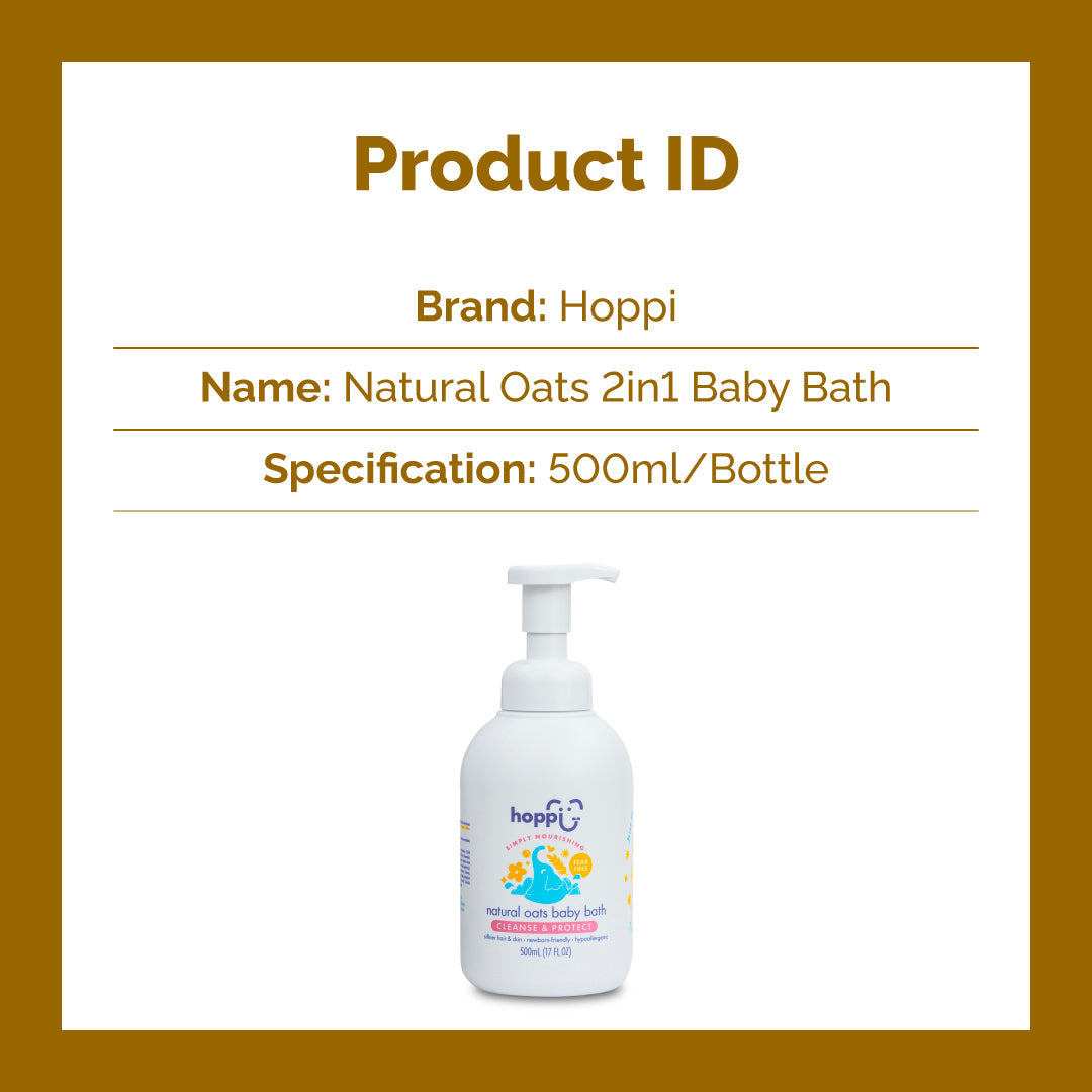 Hoppi Natural Oats Baby Bath (500ml)
