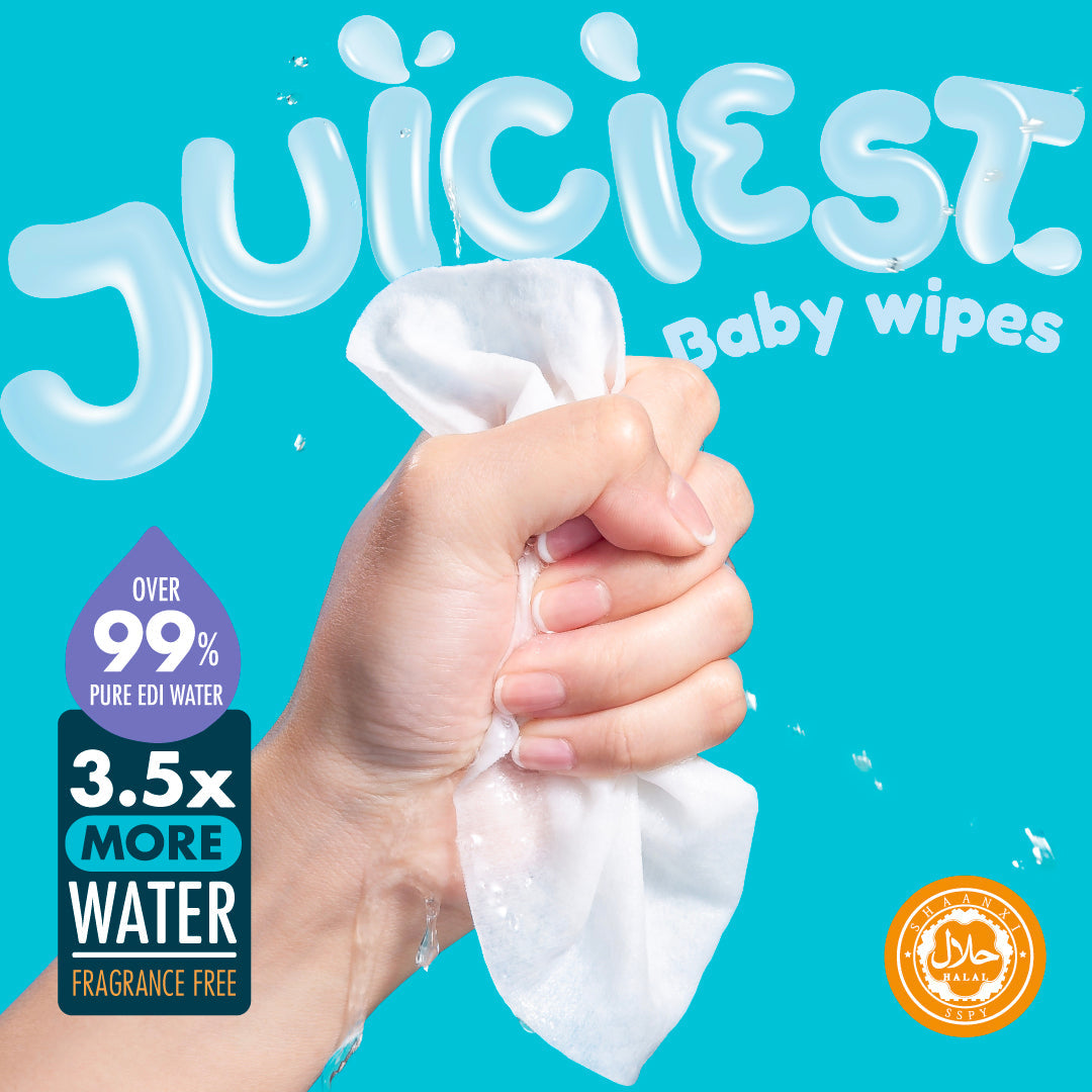 Hoppi Baby Wet Wipes (80 Wipes x 3 Packs)