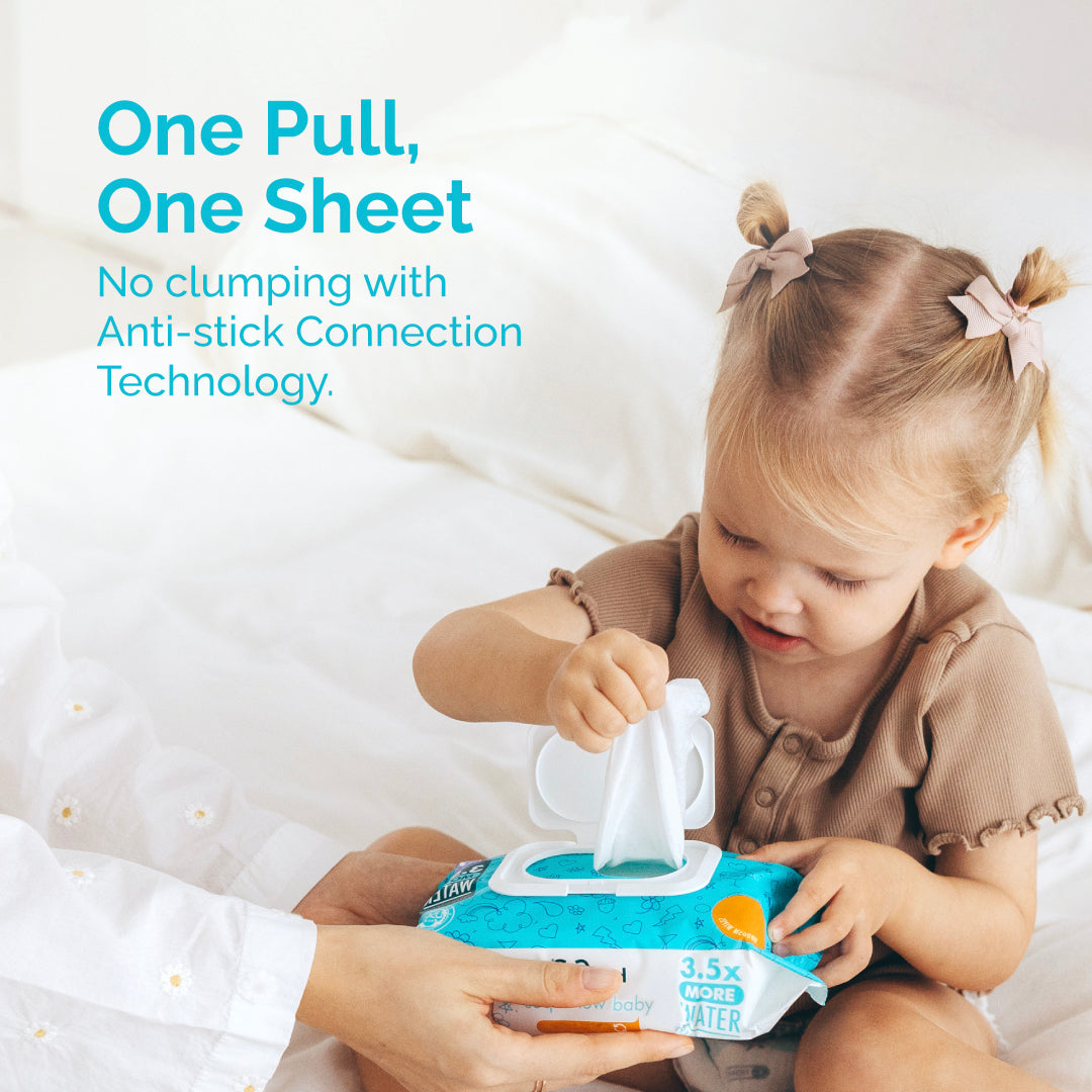 Hoppi Baby Wet Wipes (80 Wipes x 3 Packs)