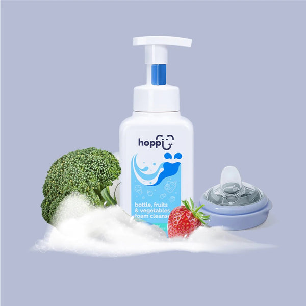 Hoppi Baby Bottle Fruits And Vegetables Foam Cleanser 500ml