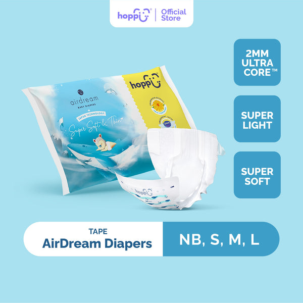 Hoppi AirDream Baby Diaper Tape (Trial Pack)